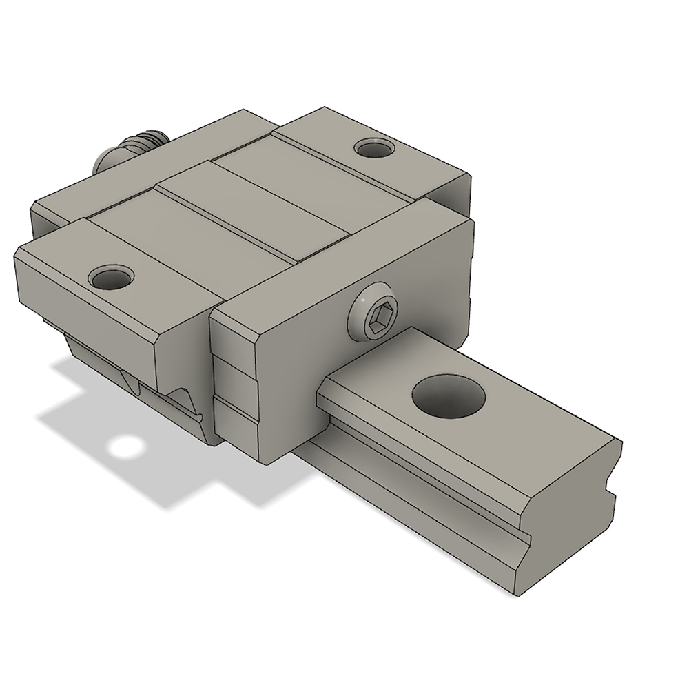 LSD30BK-HN-H-B-M6 AIRTAC LOW PROFILE RAIL BEARING<br>LSD 30MM SERIES, HIGH ACCURACY WITH LIGHT PRELOAD (B), SQUARE MOUNT - NORMAL BODY